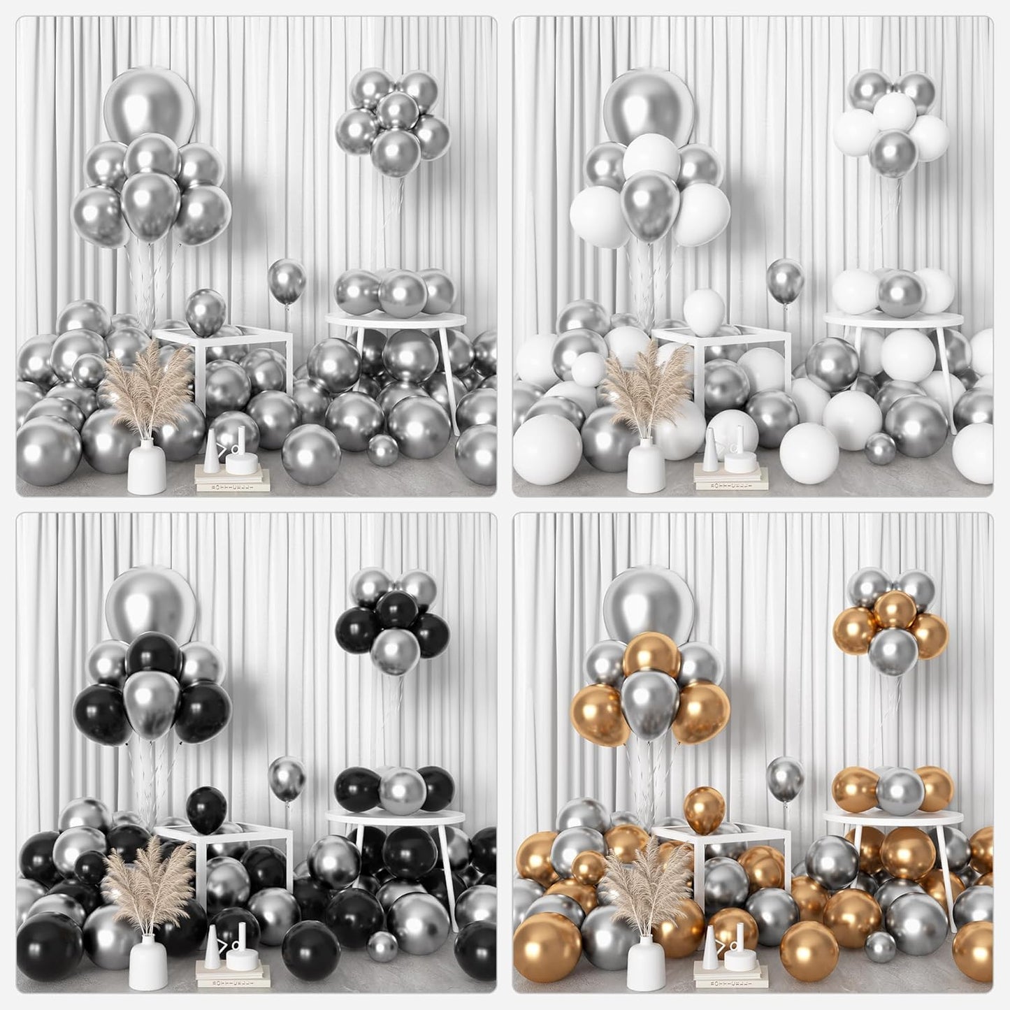 Amandir 153pcs White Sand Balloons Arch Garland Kit Different Sizes 18 12 10 5 Inch Cream Beige Sand White Latex Balloon for Birthday Boho Neutral Baby Shower Wedding Anniversary Party Decorations