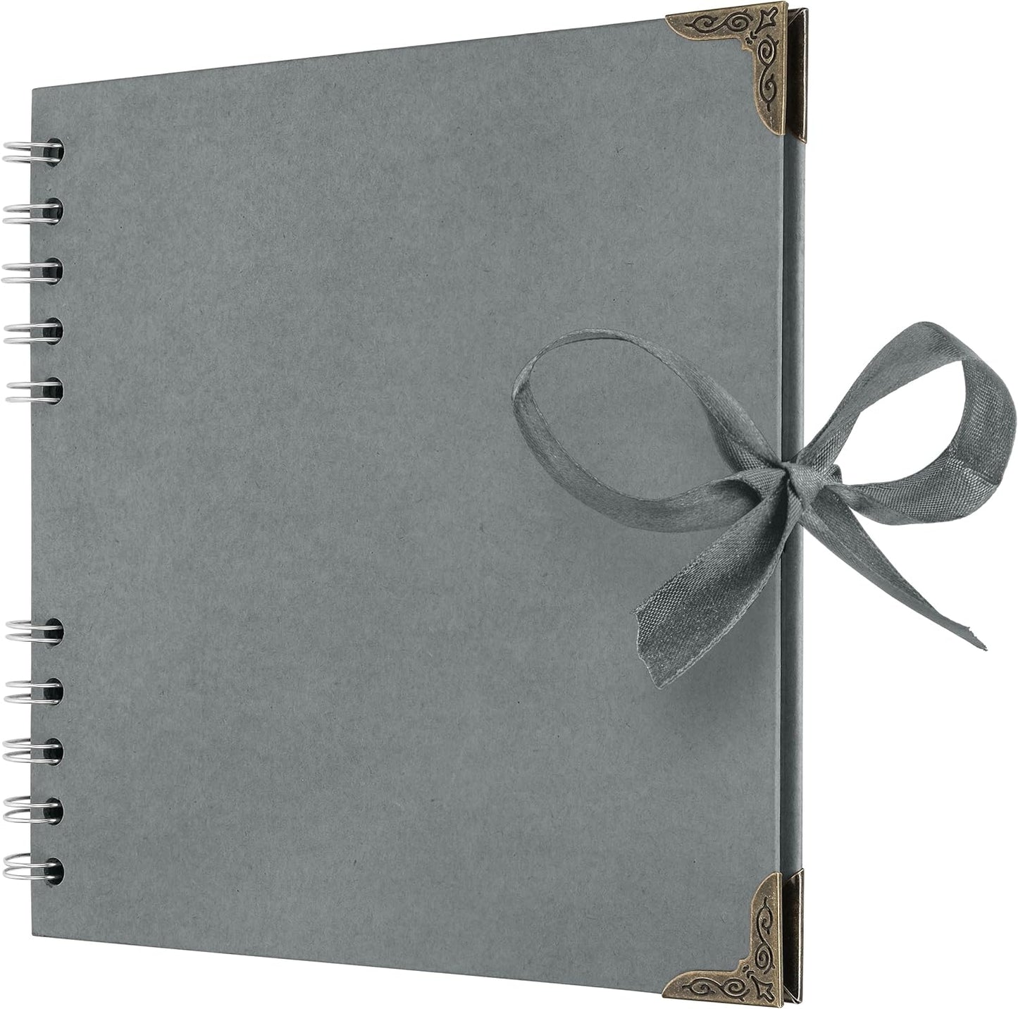 Bstorify Scrapbook Album 60 Pages (8 x 8 Inch) Brown Thick 200gsm Kraft Paper, Photo Album Scrapbook, Memory Book - Ideal for Your Scrapbooking Albums Art & Craft Projects