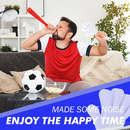 20 Pcs Hand Clappers Noisemakers 7.5 Inch Clappers Noisemakers Plastic Hand Clappers for Birthdays Game Football Sporting Events Cheers Supplies Dance Basketball Football Noisemakers(Purple)