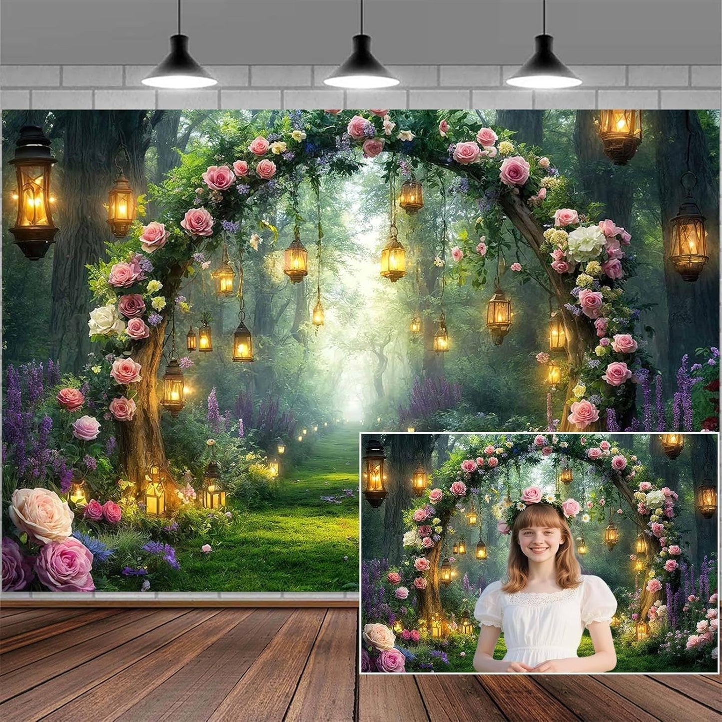 10x8ft Country Wedding Photography Backdrop Rustic Barn Door Photography Backdrop Farmhouse Pink Flower Cabin Wooden Birthday Baby Shower Wedding Bridal Party Banner Photo Booth Props Background