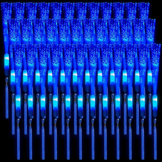 Skylety 36 Pcs Fiber Optic Wand, LED Fiber Optic Wand with 3 Light Modes, Glow Fibers Optics Sticks for Wedding Neon Party, New Year Party Favors, Bar Dj, Valentine's Day(Bright Color)