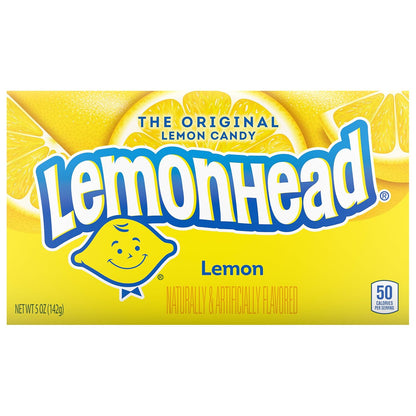 Lemonhead Hard Lemon Candy, 0.8 Ounce Boxes (Pack of 24)