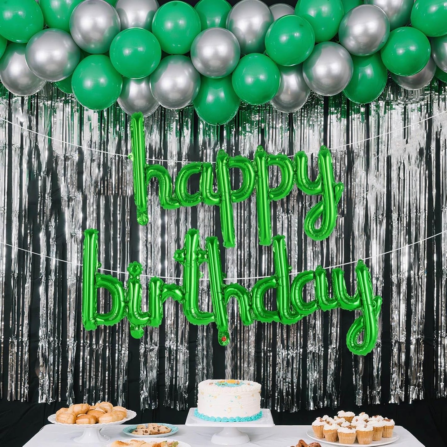 Happy Birthday Balloons Banner Foil Letters Balloons Connected, Personalized Birthday Signs for Women Men Boys Girls Birthday Party Decorations, Small Gold