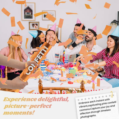 Confetti Cannon Yellow Biodegradable Confetti Poppers 12Pack Party Poppers Shooters Yellow Sticks for Wedding Graduation Engagement Anniversary Bridal Shower Valentines Day Birthday