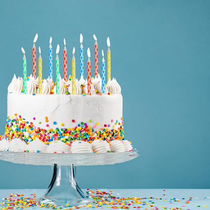72-Count Birthday Candles Multicolored Spiral, Birthday Candles for Cake, Cupcake Candles, Party Celebration