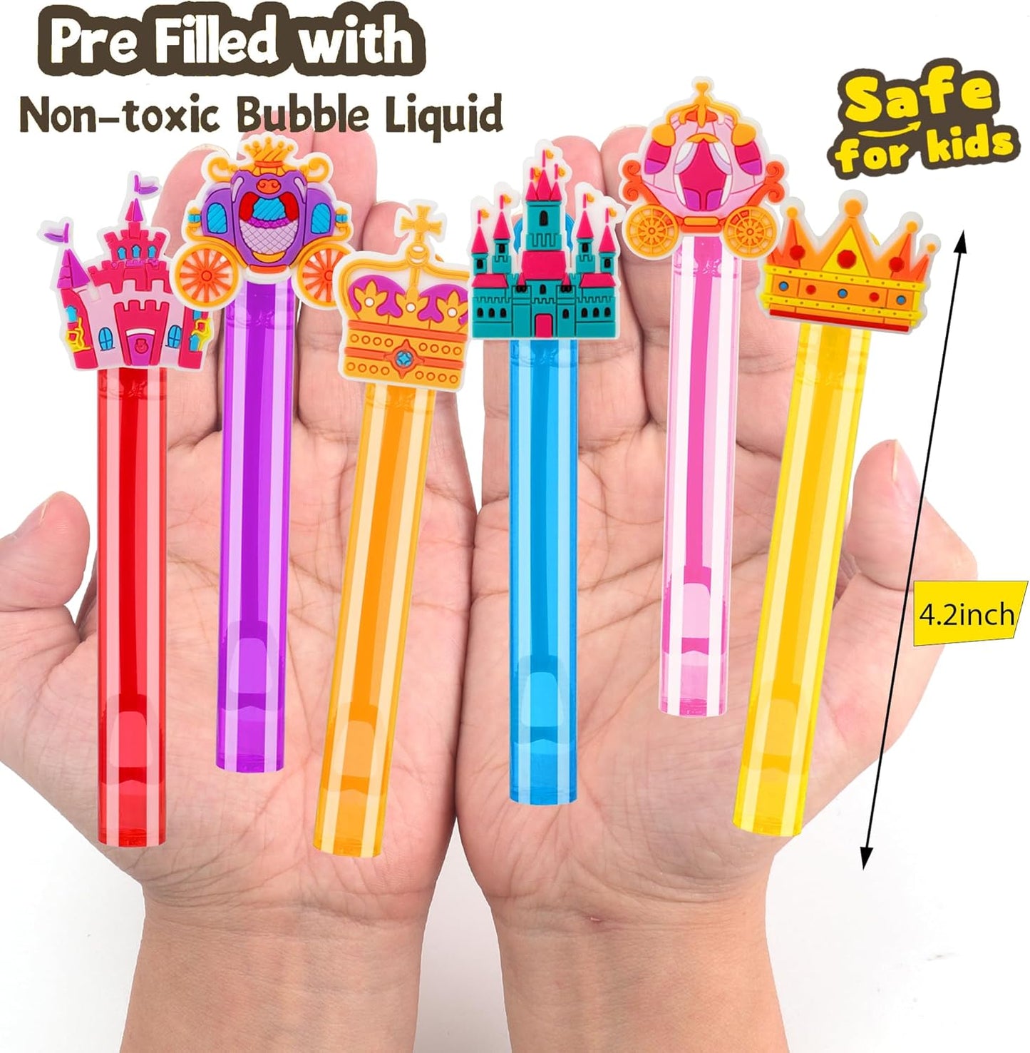 24PCS Animal Bubble Wands for Wild One Birthday Baby Shower Decorations Safari Jungle Theme Party Favors Supplies, Pinata Goodie Bags Filler, Classroom Prizes, Valentines Gifts, Easter Stuffers
