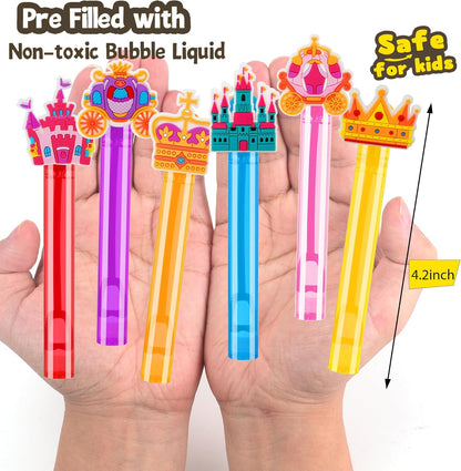 24PCS Animal Bubble Wands for Wild One Birthday Baby Shower Decorations Safari Jungle Theme Party Favors Supplies, Pinata Goodie Bags Filler, Classroom Prizes, Valentines Gifts, Easter Stuffers