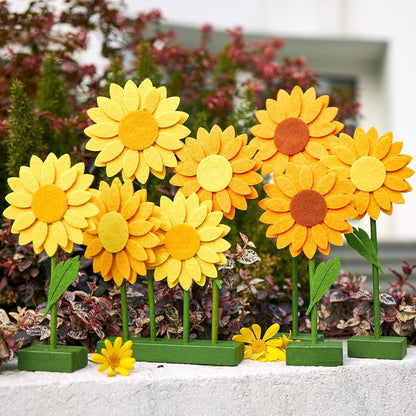 SUNBEAUTY 4PCS Honey Bee Honeycomb Centerpieces Decorations Yellow Bee Honeycomb Table Centerpieces with Sunflower Stickers for Baby Shower Birthday Gender Reveal Birthday Decoration