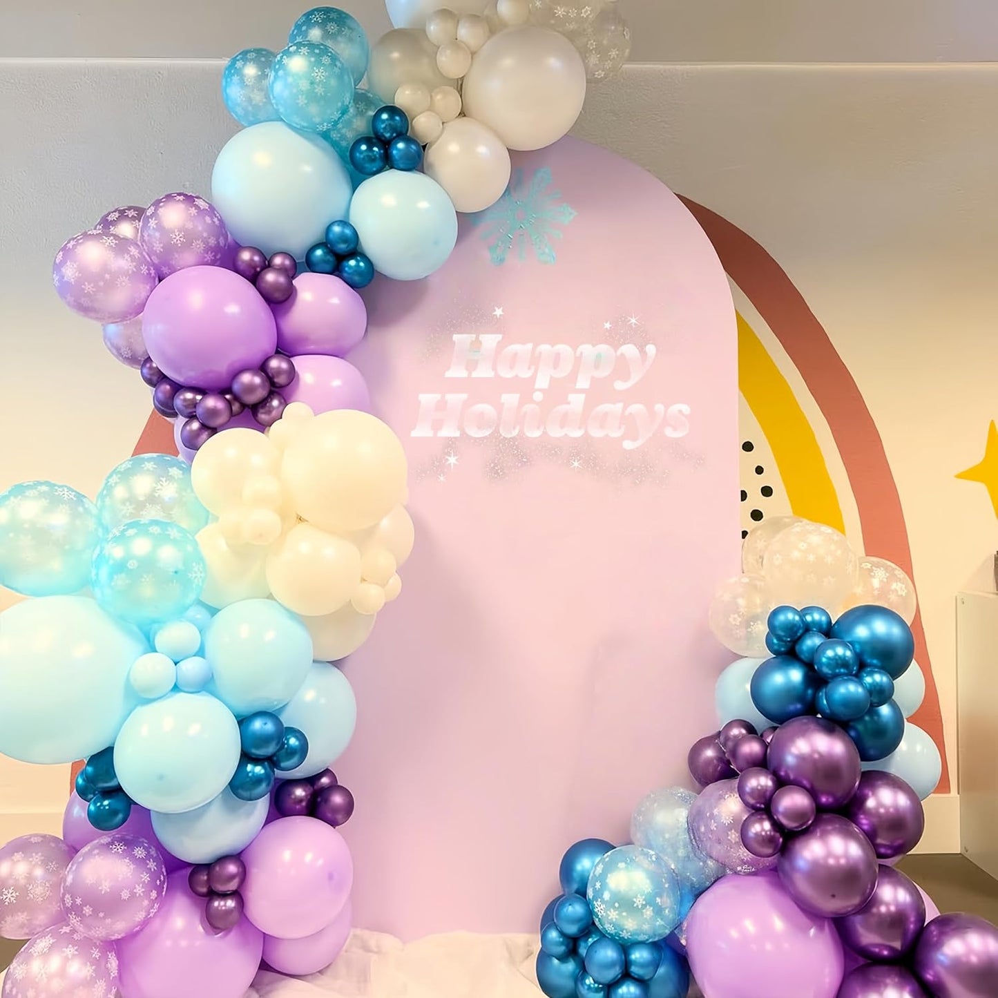 Blue Silver Balloons Set, 12 Inch Blue and Silver Balloons Dark Navy and Confetti Party Latex Balloon, Macaron Metallic Baby Blue Mixed Balloon for Birthday Graduation Baby Shower Wedding Retirement