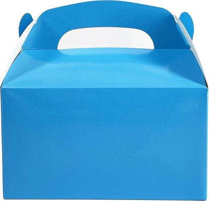 The Dreidel Company Gable Treat Boxes, Party Favors, 6.25" x 3.5" x 3.5" Inch Box, 25-Pack (Assorted)