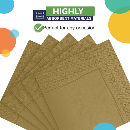 Party Solids Purple Paper Napkins Disposable Everyday 50 Pcs 2 Ply Purple Dinner Napkins Paper Everyday For Parties & Party Supplies