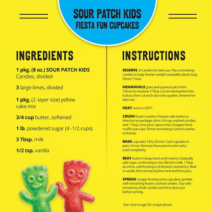 SOUR PATCH KIDS Soft & Chewy Gummy Candy, Bulk Candy, 12 - 3.5 oz Boxes