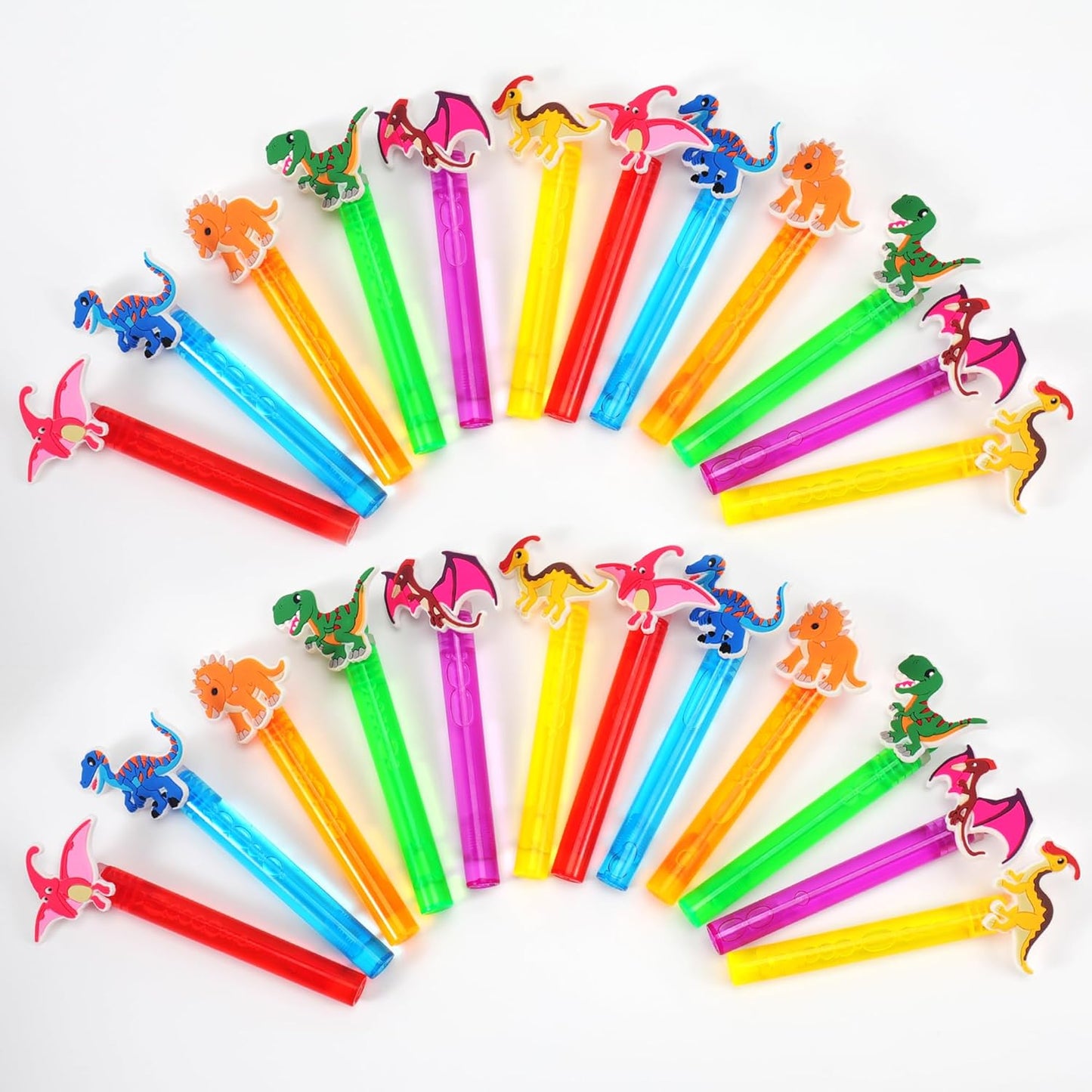 24PCS Animal Bubble Wands for Wild One Birthday Baby Shower Decorations Safari Jungle Theme Party Favors Supplies, Pinata Goodie Bags Filler, Classroom Prizes, Valentines Gifts, Easter Stuffers
