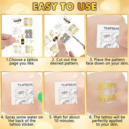 150 PCS Summer Temporary Tattoos, 6 Sheets Waterproof Fake Tattoos with Tropical Fruits Flamingos Hello Summer for Adults Pool Party, Hawaiian Stickers for Hawaiian Luau Party Favors Supplies