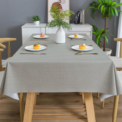 Rectangle Table Cloth,100% Waterproof Tablecloth Oil Proof Spill Proof Vinyl Table Cloth, Wipe Clean Plastic Table Cover for Dining, Camping, Indoor and Outdoor 52" x 70",Leaves