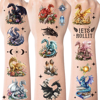 Black 6 7 Temporary Tattoos, 8 Sheets Funny 67 Party Favors Decorations, Six Seven Number Tattoo Stickers for Sport Teams Activity Party Supplies Gifts Prizes Rewards