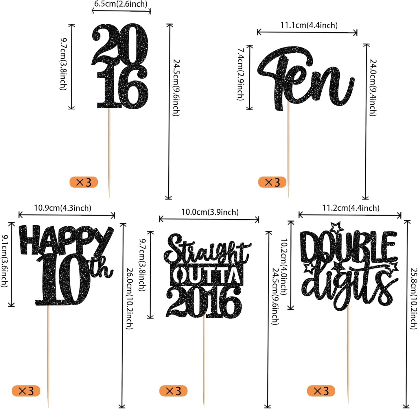 15 PCS 50th Birthday Centerpiece Sticks Fifty Happy 50th Straight Outta 1976 Table Flower Centerpieces Sticks Cheers to 50 Floral Decorations for 50th Birthday Party Centerpieces Supplies Black