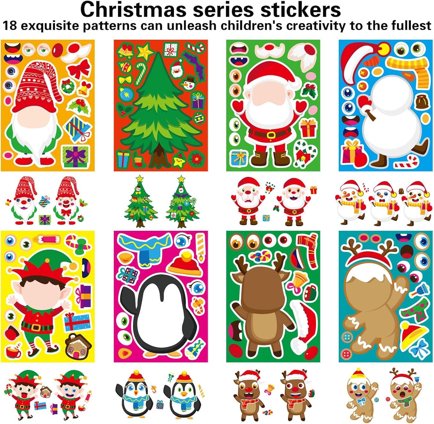24 Sheets Summer Stickers for Kids Toddlers, Make-a-face Stickers for Kids Classroom Make Your Own Animal Mix & Match Sticker, Pool Beach Luau Hawaii Sticker, Summer Holiday Party Favors