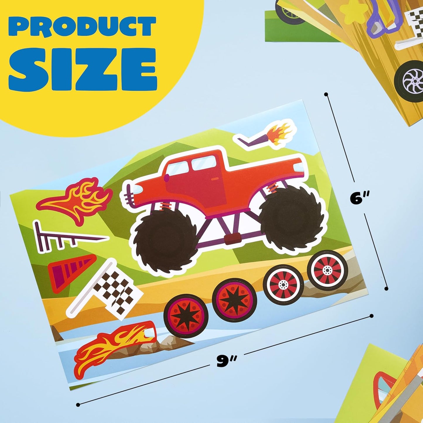 JOYIN 24 Sheets 9"x6" Make a face Stickers for Kids, Make Your Own Stickers with Unicorn, Dinosaur, Sea and Safari Animals, Party Favors Kids Crafts, Goodie Bags Stuffers Classroom Activities