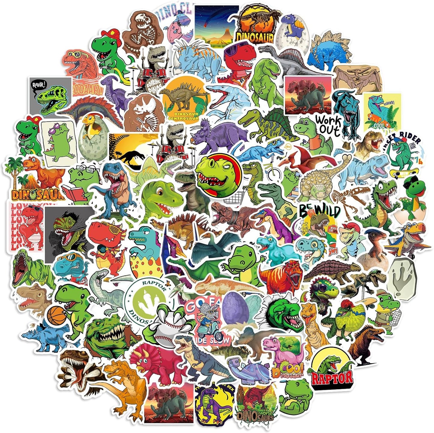 QTL Neon Stickers for Teens & Students Prizes, Waterproof Vinyl Party Favor Stickers, School Rewards, Water Bottle and Laptop, 50PCS - Colors A