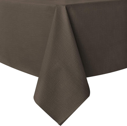 sancua Clear Plastic 100% Waterproof Tablecloth - 54 x 78 Inch - Vinyl PVC Rectangle Table Cloth Protector Oil Spill Proof Wipe Clean Table Cover for Dining Tables, Parties & Camping, Crystal Clear