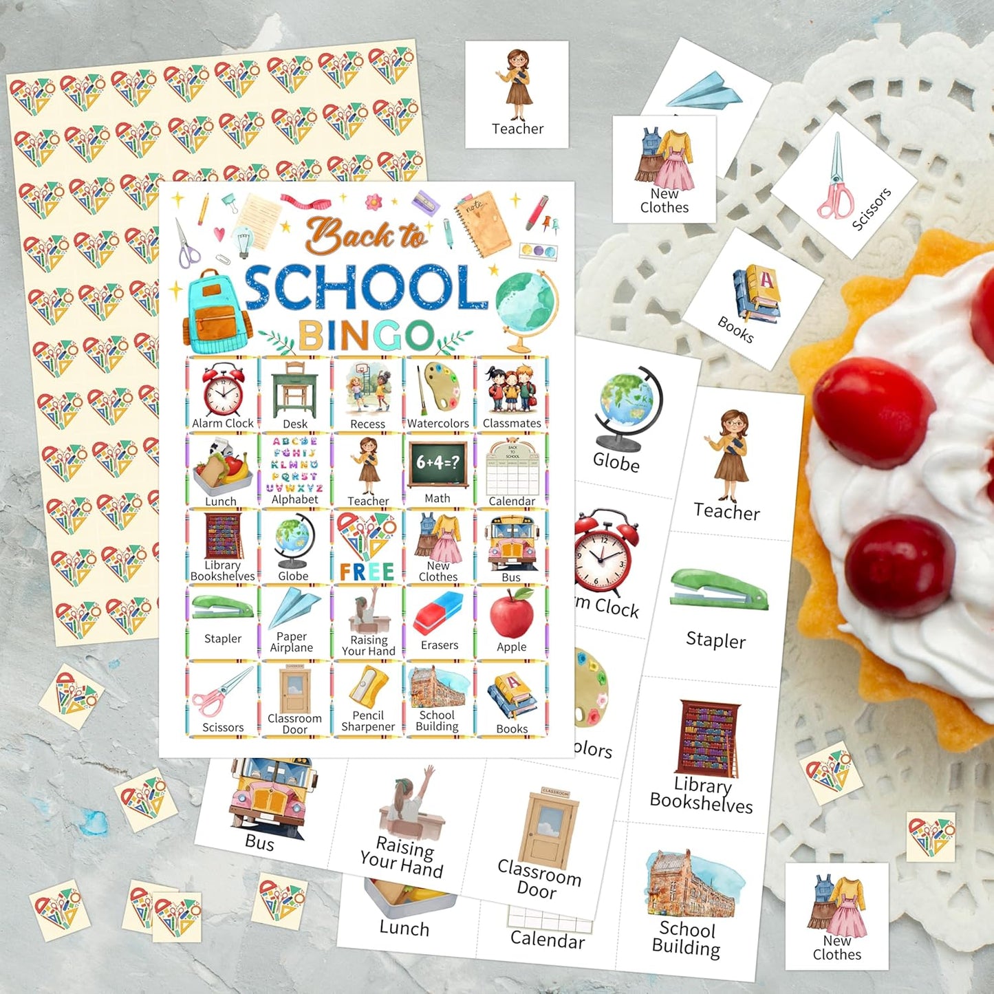 Book Bingo Game, Reading Party Bingo Cards Set, Read Themed Party Games Supplies for Book Lovers, Adults Family Friends Holiday Activities Favors Decorations for 24 Player, 01