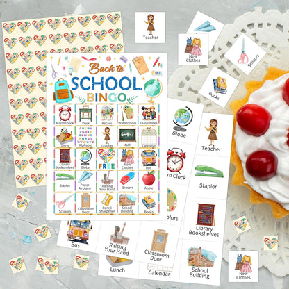 Book Bingo Game, Reading Party Bingo Cards Set, Read Themed Party Games Supplies for Book Lovers, Adults Family Friends Holiday Activities Favors Decorations for 24 Player, 01