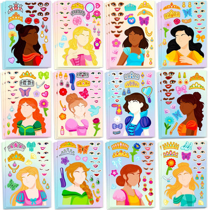 JOYIN 36 Sheets 9"x6" Make a face Stickers for Kids, Make Your Own Animal Stickers with Unicorn, Dinosaur, Sea and Safari Animals, Crafts Birthday Party Favors, Goodie Bags Classroom Activities