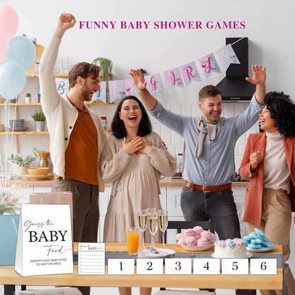 ZIIUFRN Baby Shower Games(5" X 7"), 30 Sets Modern Black and White Baby Bingo Guess Gift Game Cards, Boy Girl Gender Neutral Baby Shower Supplies-B07