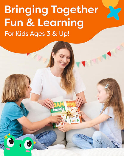 THE BAMBINO TREE Sight Word Bingo Game Level 1 and 2 - Educational Games for Kids - Learn to Read Vocabulary for Kindergarten 1st Grade - Dolch's Fry's Words Lists