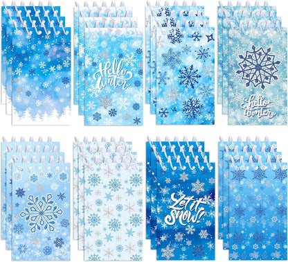 24 Pcs Christmas Snowflake Mini Pocket Notebooks 2.36 x 3.94 Inch Christmas Snowflake Small Notepads Winter Them Birthday Party Favors Gift for Office Teacher Classroom Rewards Supplies