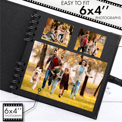 Bstorify Scrapbook Album 60 Pages (8 x 8 Inch) Brown Thick 200gsm Kraft Paper, Photo Album Scrapbook, Memory Book - Ideal for Your Scrapbooking Albums Art & Craft Projects