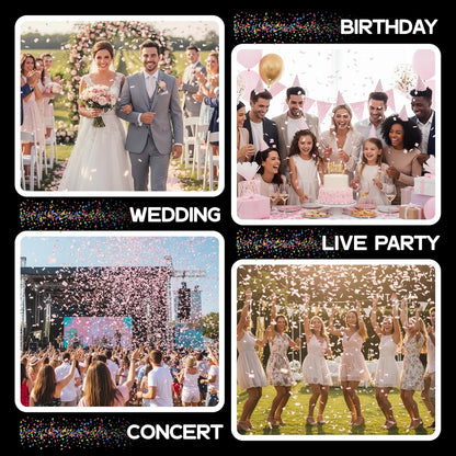 Ultimate Confetti, Multicolor Biodegradable Confetti - Rectangular Fluttering Tissue Paper Confetti for Cannon and Launcher use - Best for Holidays, Birthday, Wedding, and Parties - 1 lb, 16 oz