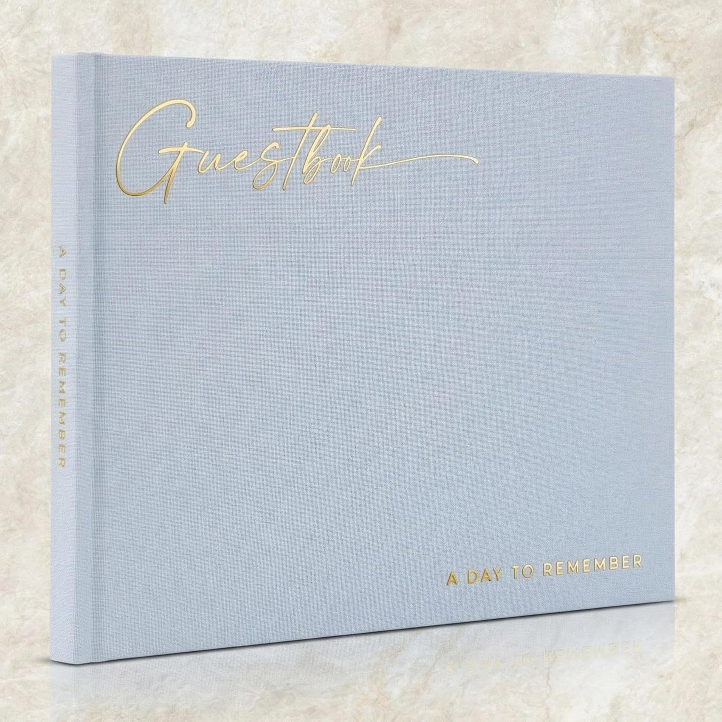 ZICOTO Beautiful Wedding Guest Book for Your Wedding Reception - Simply Elegant Guestbook to Sign in and Add Polaroid Photos - The Perfect Baby Shower Guest Book for The Special Day