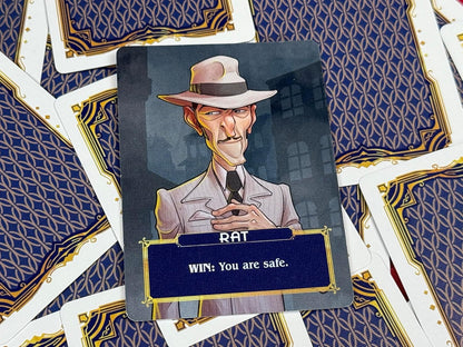 Mafia Blitz by Painted Cardboard Studios | Fast 10–15 Min Social Deduction Party Card Game | 6–12 Players | No Elimination, Role Drafting & Bluffing Fun | Ages 14+