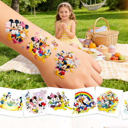 60 Pcs Princess Temporary Tattoos Birthday Themed Party Supplies Decoration Favors Cartoon Cute Sticker for Kids Girls Home Activity Class Prizes Carnival Christmas Rewards (60, princess)