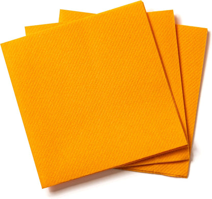 AH AMERICAN HOMESTEAD Cocktail Napkins-Disposable Beverage/Bar Napkins-White Linen-Like Square Napkins-Eco-Friendly & Compostable-Everyday Use, Party or Wedding 4.75inch x 4.75inch (100 Count, White)