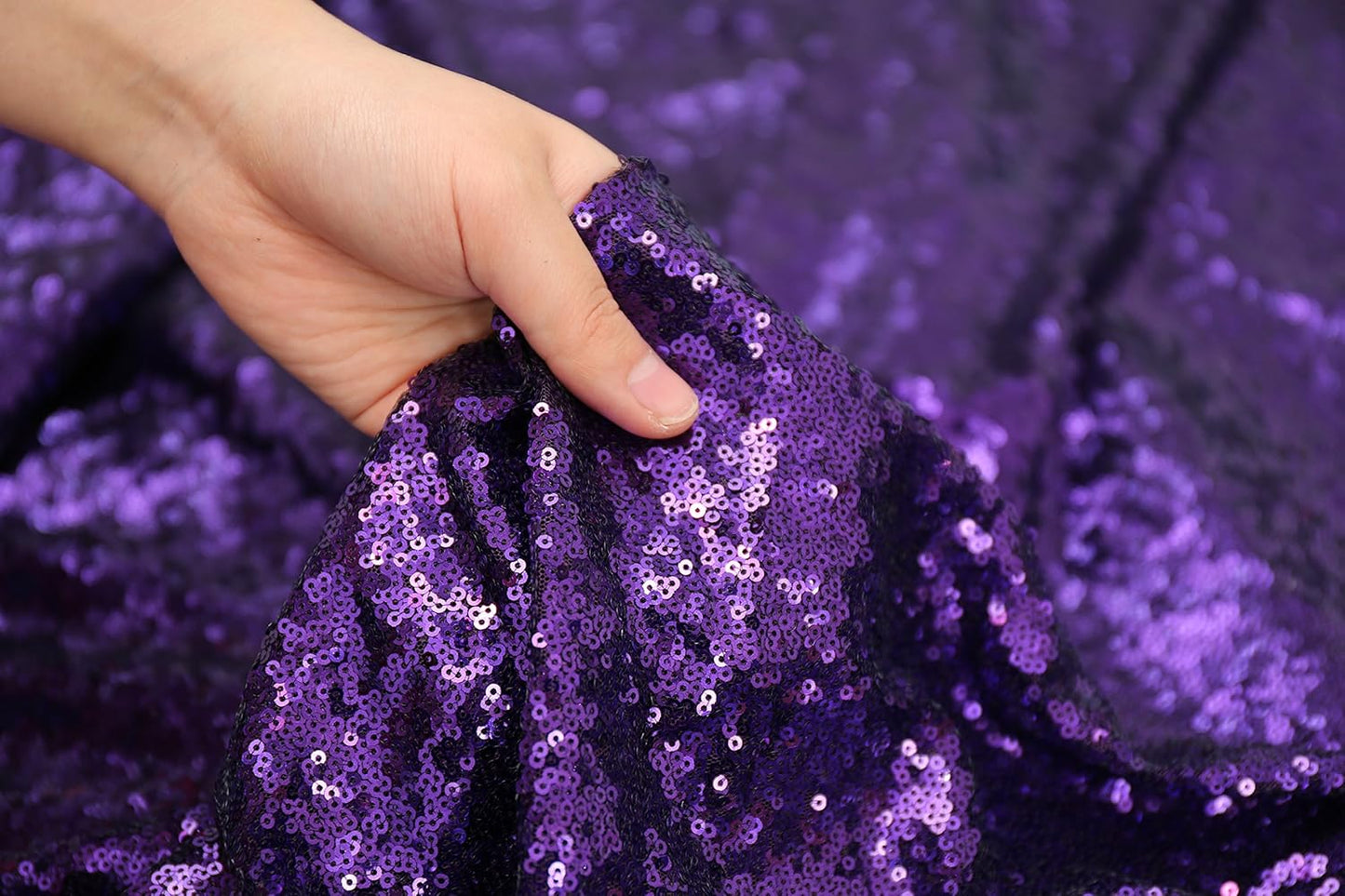 Poise3EHome Black Sequin Backdrop Curtains, 2 Panels 2FTx8FT Glitter Photo Booth Backdrop for Halloween Birthday Bachelorette Wednesday Twilight Party Decorations