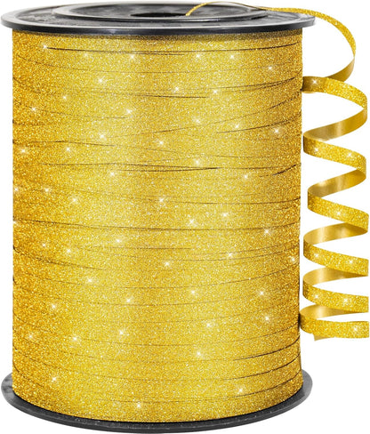 500 Yards White Curling Ribbon for Gift Wrapping, 1/5 inch Wide Balloon Ribbon String for Florist Flower, Crafts, Wreaths, Christmas, Birthday Party, Wedding