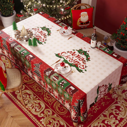 Rectangle Table Cloth,100% Waterproof Tablecloth Oil Proof Spill Proof Vinyl Table Cloth, Wipe Clean Plastic Table Cover for Dining, Camping, Indoor and Outdoor 52" x 70",Leaves