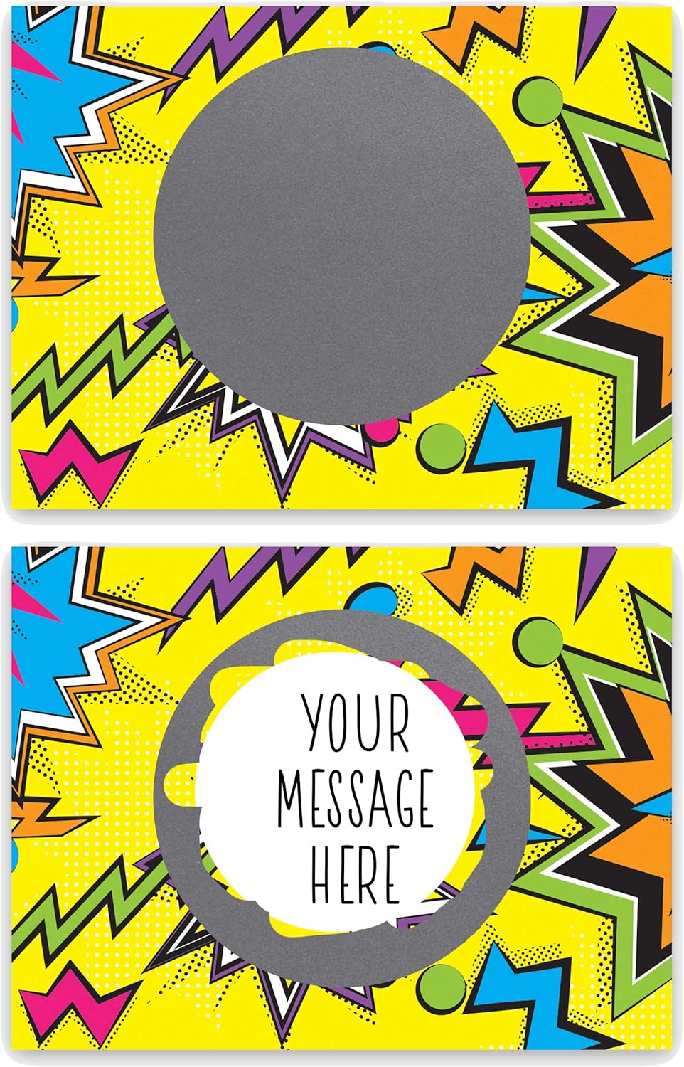 My Scratch Offs - Customizable Scratch-Off Cards Graffiti Design for Prizes, Classroom Rewards & Teacher Supplies, 50 Pack