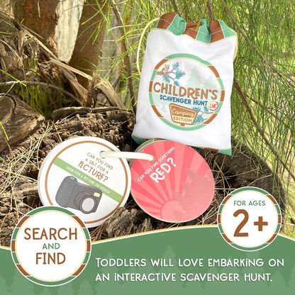 Children's Scavenger Hunt | Toddler Activities | Games for 2, 3 Year Old's & Up | Kids Educational Scavenger Hunt Cards (Camping Edition)