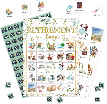 Book Bingo Game, Reading Party Bingo Cards Set, Read Themed Party Games Supplies for Book Lovers, Adults Family Friends Holiday Activities Favors Decorations for 24 Player, 01