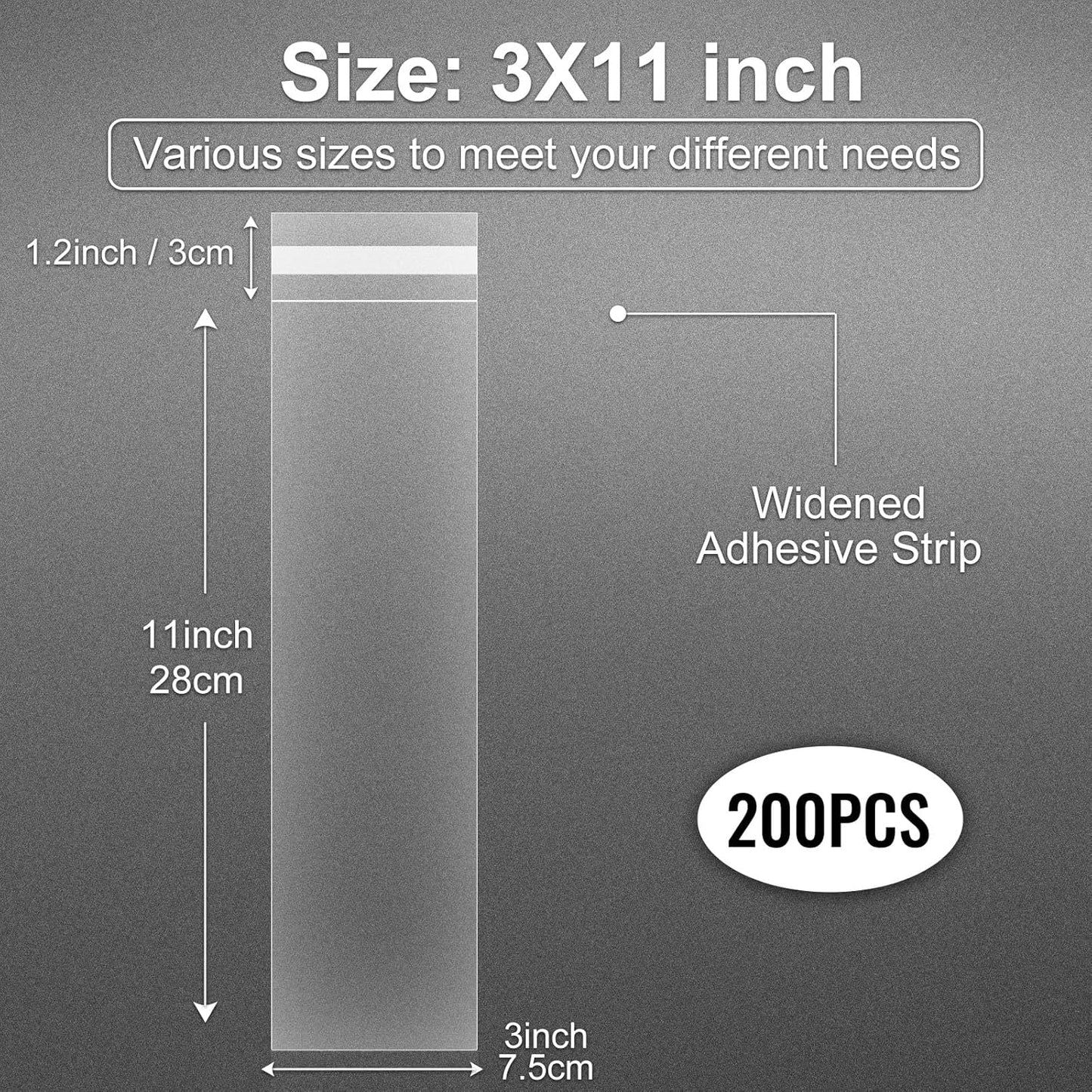Clear Candy Bags 100pcs 6X10 Cellophane Treat Bag Party Favor Goodie Cake Pop Gift Apple Cello for Gift Baskets Bakery Cookie with Ties