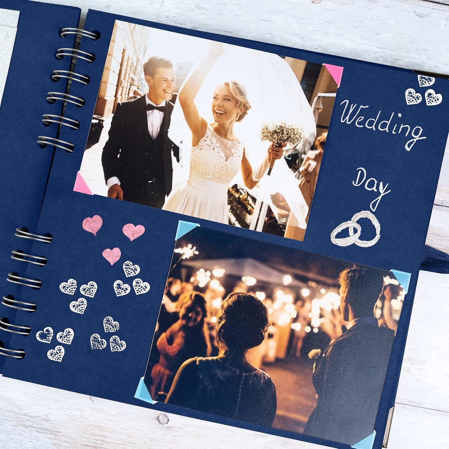 Bstorify Scrapbook Album 60 Pages (8 x 8 Inch) Brown Thick 200gsm Kraft Paper, Photo Album Scrapbook, Memory Book - Ideal for Your Scrapbooking Albums Art & Craft Projects