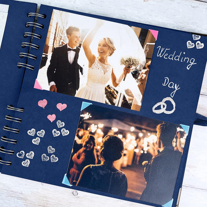 Bstorify Scrapbook Album 60 Pages (8 x 8 Inch) Brown Thick 200gsm Kraft Paper, Photo Album Scrapbook, Memory Book - Ideal for Your Scrapbooking Albums Art & Craft Projects
