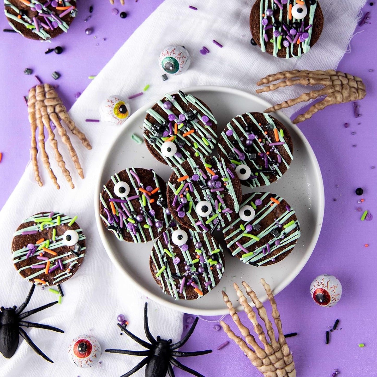 Sweets Indeed Dye-Free Candy Eyeball Sprinkles, 2.92 oz | Edible Sugar Eyeball Decorations for Cookies, Cupcakes & Cakes | No Artificial Dyes