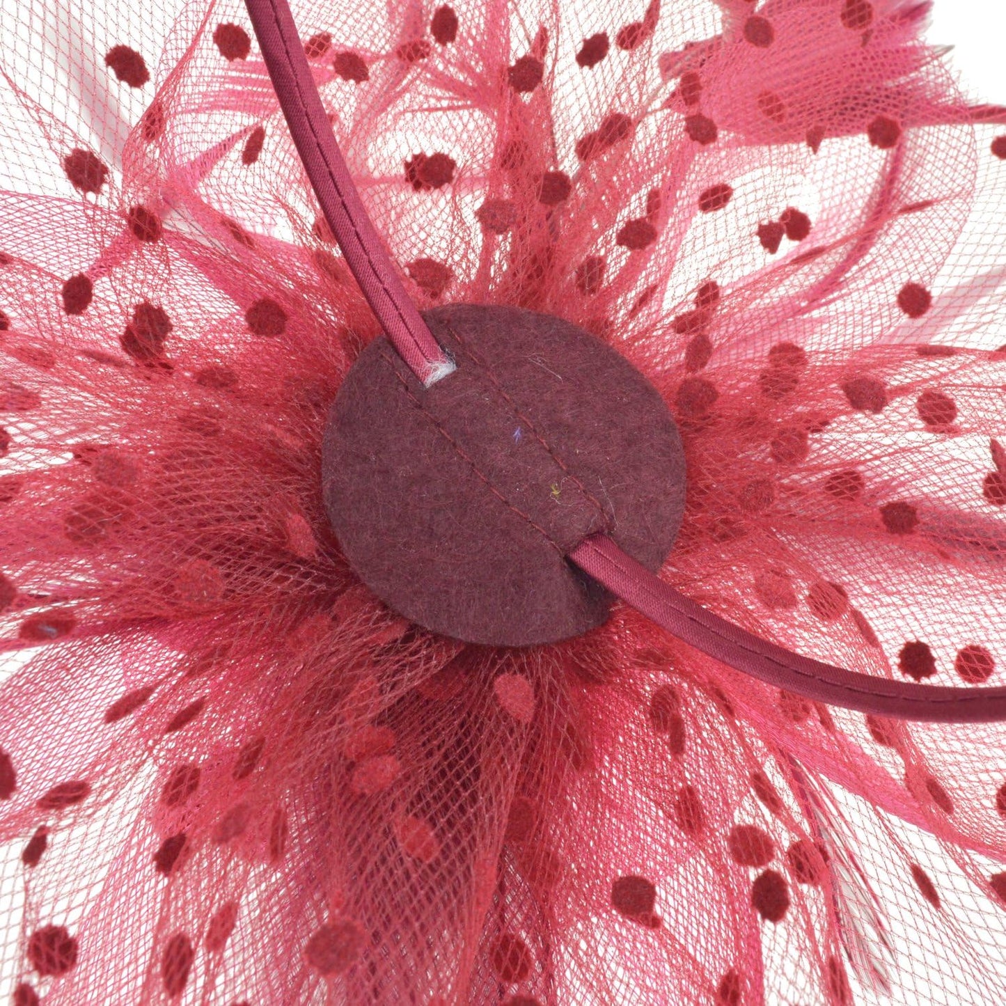 DRESHOW Fascinators Hat Flower Mesh Ribbons Feathers on a Headband and a Clip Tea Party Headwear for Girls and Women - Colors A