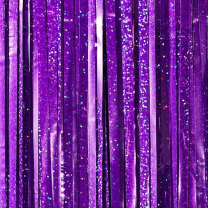 PartyWoo Silver Streamers 3pcs Tinsel Backdrop 8.2FT Metallic Tinsel Foil Fringe Streamer Curtains Party Photo Booth Backdrop for Graduation Baby Shower Bachelorette Wedding Disco Party Decorations