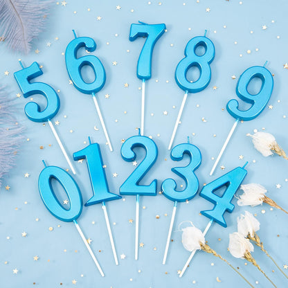 PHD CAKE 2.76 Inch Modern Gold 2 Number Birthday Candles, Gold Number Candles, Cake Number Candles, Party Celebration